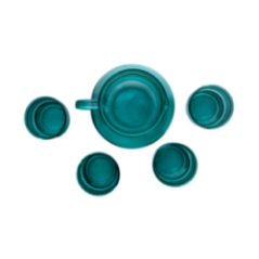 SET JARRA + 4 VASOS DB794 TURQUESA