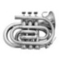 TROMPETA CORTA MK001B  BB PLATA