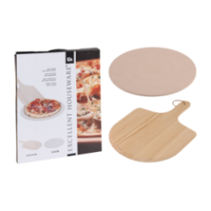 SET 2 PIEZAS PARA HORNEAR Y SERVIR PIZZA