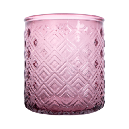 SET BAÑO DISP+VASO+JAB ROMBOS ROSAVDB801