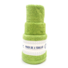 SET DE TOALLAS VERDE PERICO