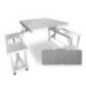 MESA DE CAMPING PLEGABLE TIPO MALETIN
