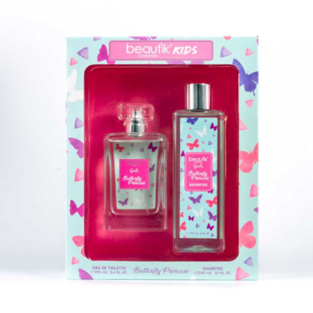 SET BUTTERFLY PRINCESS PARA NIÑAS
