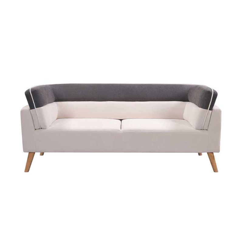 SOFA DE 3 PUESTOS PATAS DE MADERA