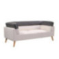 SOFA DE 3 PUESTOS PATAS DE MADERA