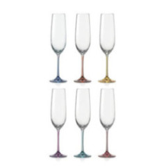 SET 6 PZAS RAINBOW 190 ML 40729