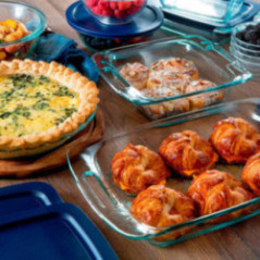 SET 2 MOLDES "FÁCIL AGARRE" PYREX