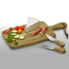 TABLA PARA PIQUEOS DE MADERA ACACIA