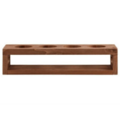 SET DE VASOS PARA CERVEZA CON BASE DE MADERA