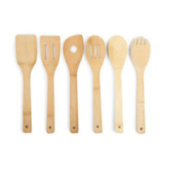 SET DE 6 UTENSILIOS DE COCINA BAMBU