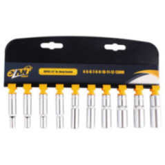 SET DADOS LARGOS MANDO 1/4" 10PC 4-13MM