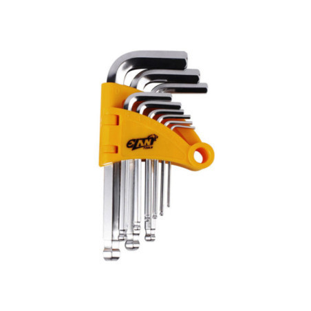 SET HEXAGONALES BALL LARGO 9PC 1.5-10MM