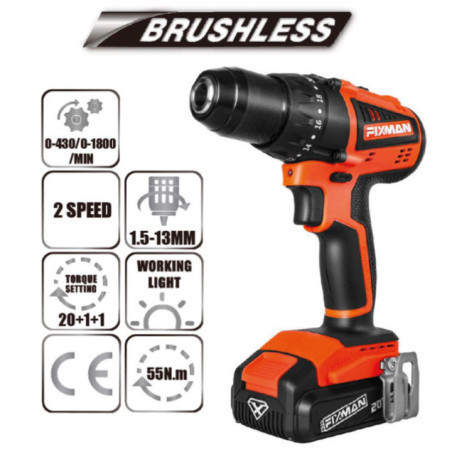 TALADRO DE IMPACTO 1/2" 20V BL