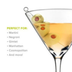 SET DE COPAS PARA MARTINI MANHATTAN