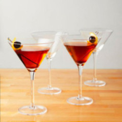 SET DE COPAS PARA MARTINI MANHATTAN