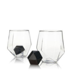 SET DE VASOS + PIEDRAS HEXAGONALES