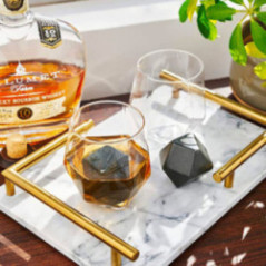 SET DE VASOS + PIEDRAS HEXAGONALES