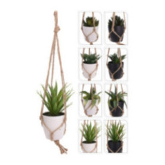 PLANTA EN MACETA COLGANTE MACRAME