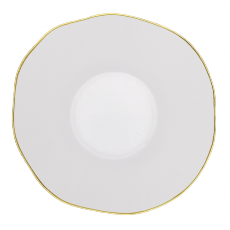 BOL VIDRIO BORDE DORADO 28CM KPM