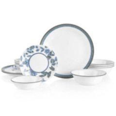 VAJILLA CORELLE 16PZS VERANDA AZUL