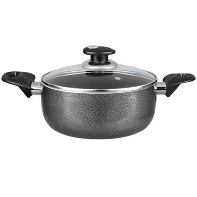OLLA 2.8L ALUM NEGRO C/TAPA BP-503