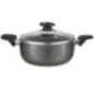 OLLA 2.8L ALUM NEGRO C/TAPA BP-503