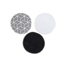 SET 3 SALVAMANTELES 20CM GEOMETRICO