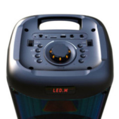 PARLANTE ES-6008 2x8" USB.BT.SD.AUX.BAT