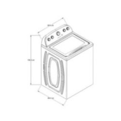 LAVADORA CARGA SUPERIOR 19KG 7MWTW1955EW BLANCA