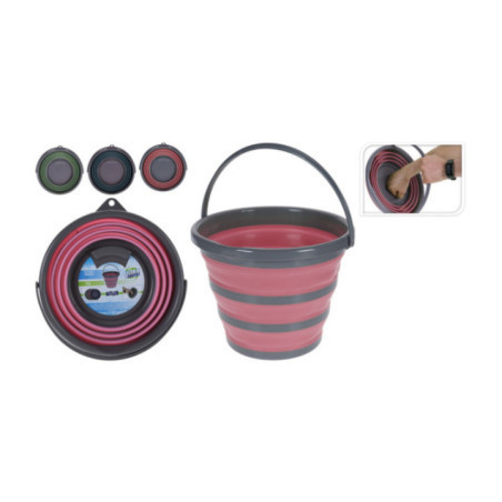 CUBETA PLEGABLE ROSA