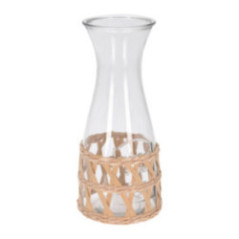 DECANTADOR CON TEJIDO DE RATTAN