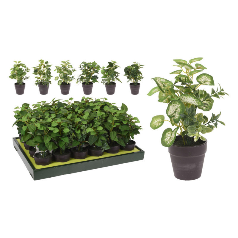 PLANTA ARTIFICIAL EN MACETA CAFÉ OSCURO