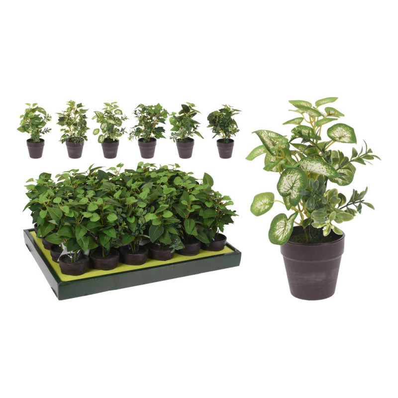 PLANTA ARTIFICIAL EN MACETA CAFÉ OSCURO