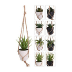 PLANTA EN MACETA COLGANTE MACRAME