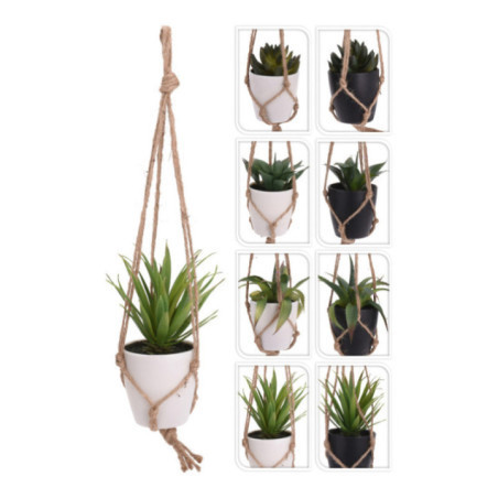 PLANTA EN MACETA COLGANTE MACRAME
