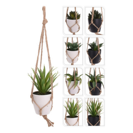 PLANTA EN MACETA COLGANTE MACRAME