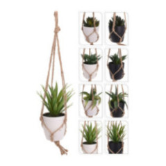 PLANTA EN MACETA COLGANTE MACRAME