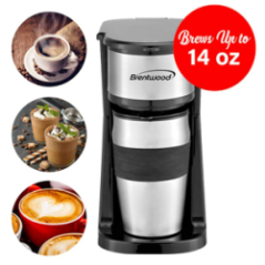 CAFETERA INDIVIDUAL+TAZA 414ML TS-113BK