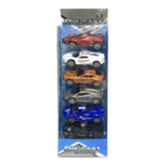 SET DE 6 CARROS DE METAL
