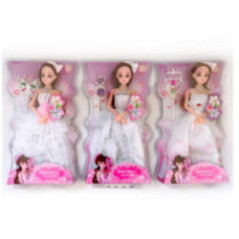 MUÑECA NOVIA CON ACCESORIOS 11,5"