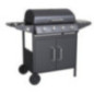 PARRILLA A GAS COLOR NEGRO 4 QUEMADORES