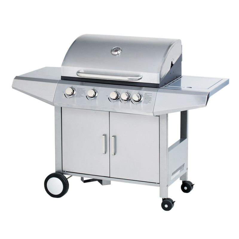 PARRILLA A GAS COLOR SILVER 5 QUEMADORES