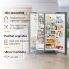 REFRIGERADORA SIDE BY SIDE 699L WD5720V NEGRA