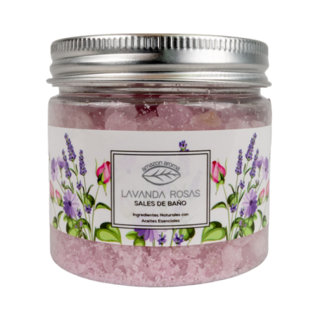 SALES DE BAÑO LAVANDA ROSAS 150GR
