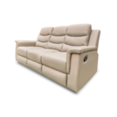 RECLINABLE 3PUESTOS CON  CONSOLA BEIGE