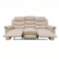 RECLINABLE 3PUESTOS CON  CONSOLA BEIGE